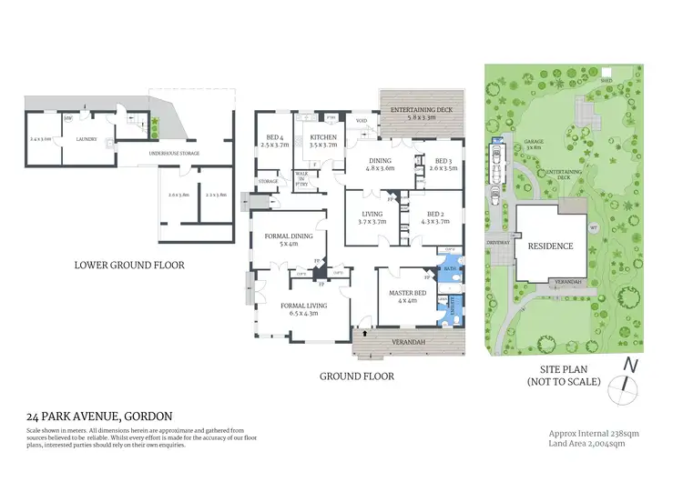 Floorplan of Homely house listing, 24 Park Avenue, Gordon NSW 2072