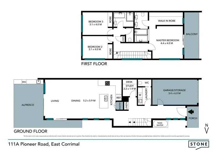 Floorplan of Homely semi-detached listing, 111A Pioneer Road, East Corrimal NSW 2518