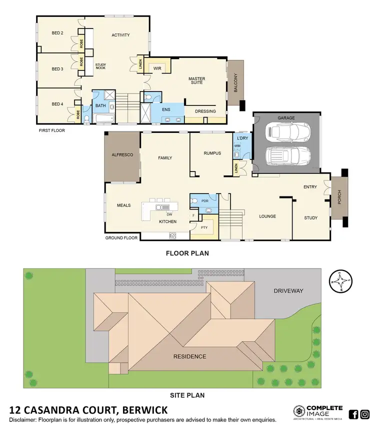 Floorplan of Homely house listing, 12 Casandra Court, Berwick VIC 3806