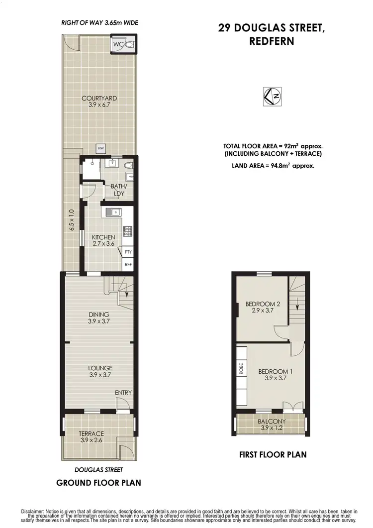 Floorplan of Homely house listing, 29 Douglas Street, Redfern NSW 2016