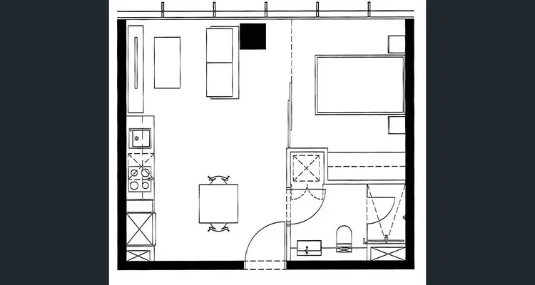 Floorplan of Homely apartment listing, 4109/568 Collins Street, Melbourne VIC 3000