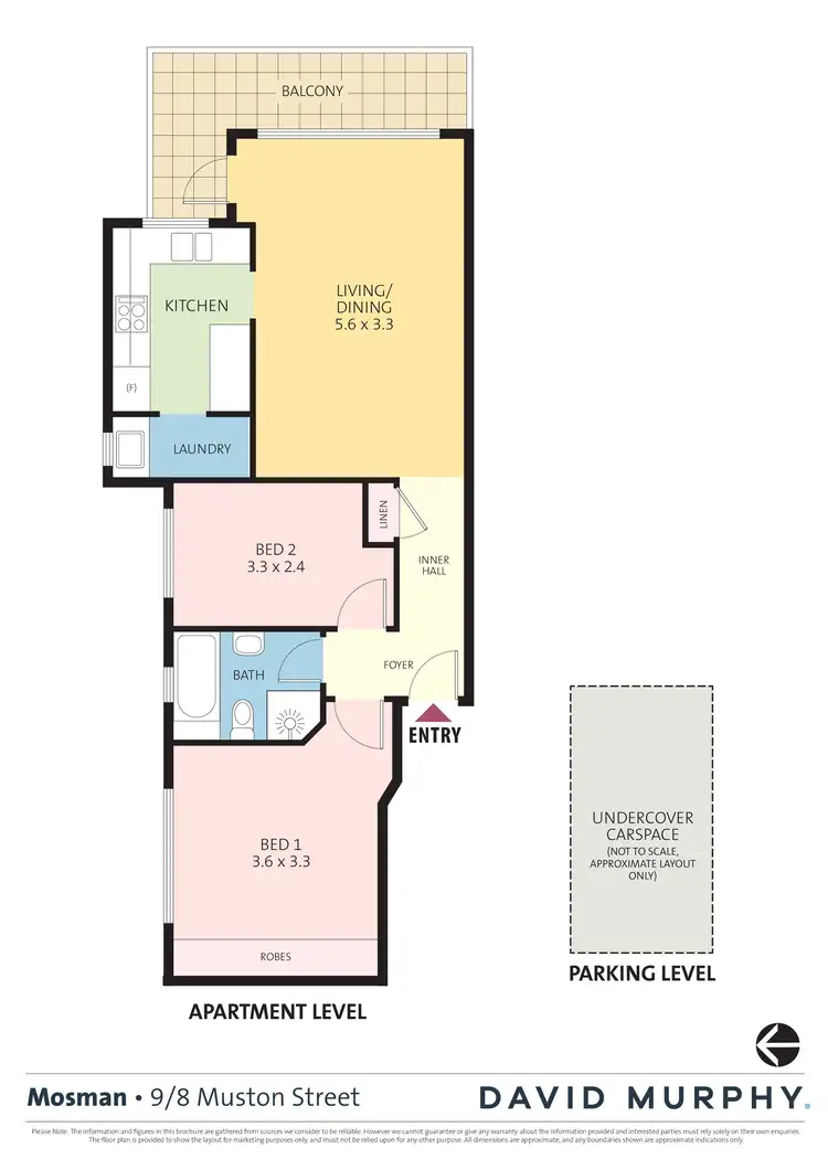 Floorplan of Homely apartment listing, 9/8 Muston Street, Mosman NSW 2088