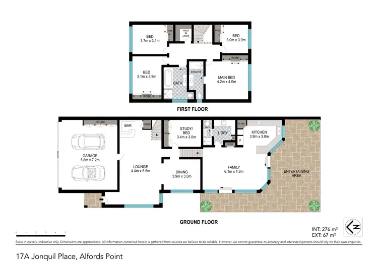 Floorplan of Homely house listing, 17A Jonquil Place, Alfords Point NSW 2234
