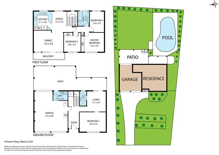 Floorplan of Homely house listing, 4 Power Place, Menai NSW 2234