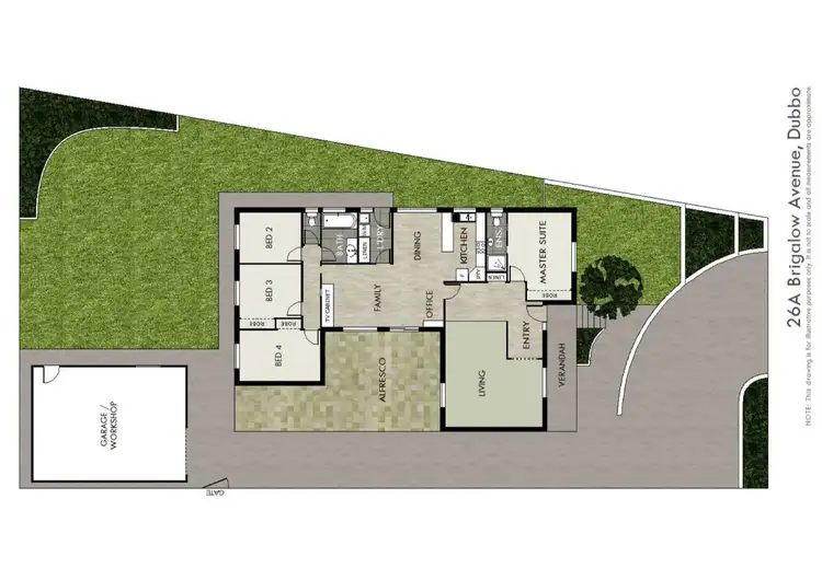 Floorplan of Homely house listing, 26A Brigalow Avenue, Dubbo NSW 2830