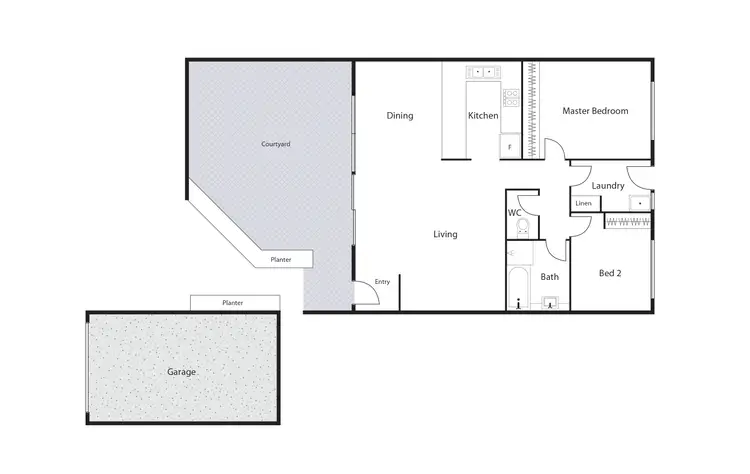 Floorplan of Homely townhouse listing, 31/6 Kemsley Place, Pearce ACT 2607