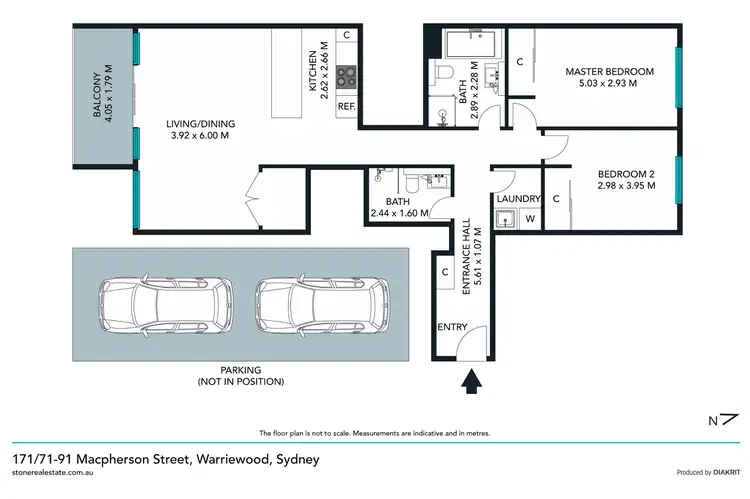 Floorplan of Homely apartment listing, 171/79-91 Macpherson Street, Warriewood NSW 2102