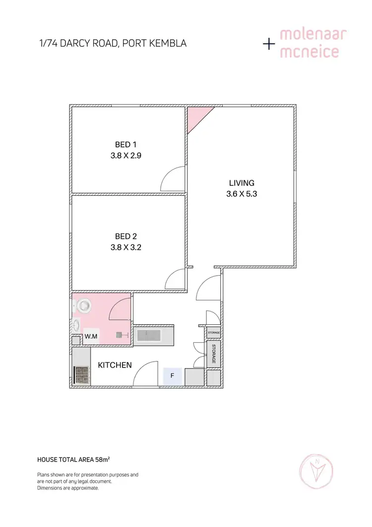 Floorplan of Homely block of units listing, 74 Darcy Road, Port Kembla NSW 2505