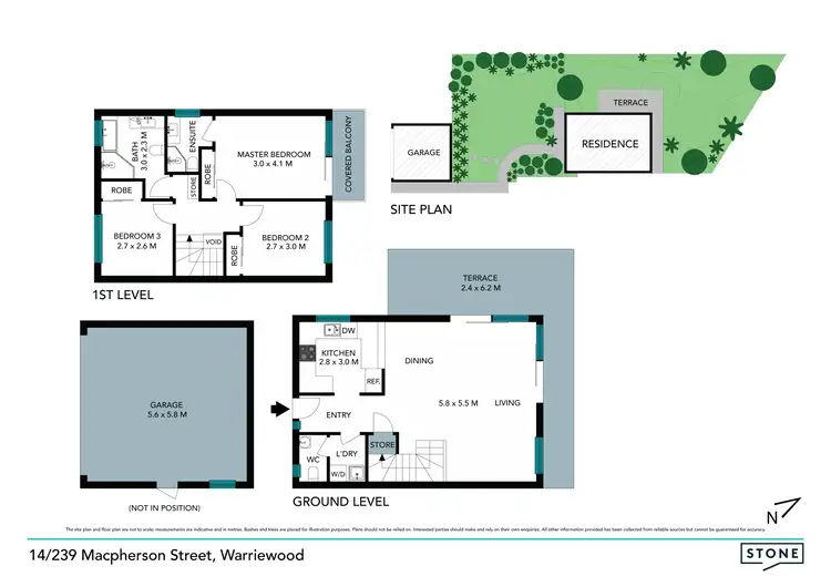 Floorplan of Homely townhouse listing, 14/239 Macpherson Street, Warriewood NSW 2102