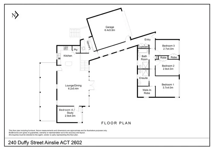 Floorplan of Homely house listing, 240 Duffy Street, Ainslie ACT 2602