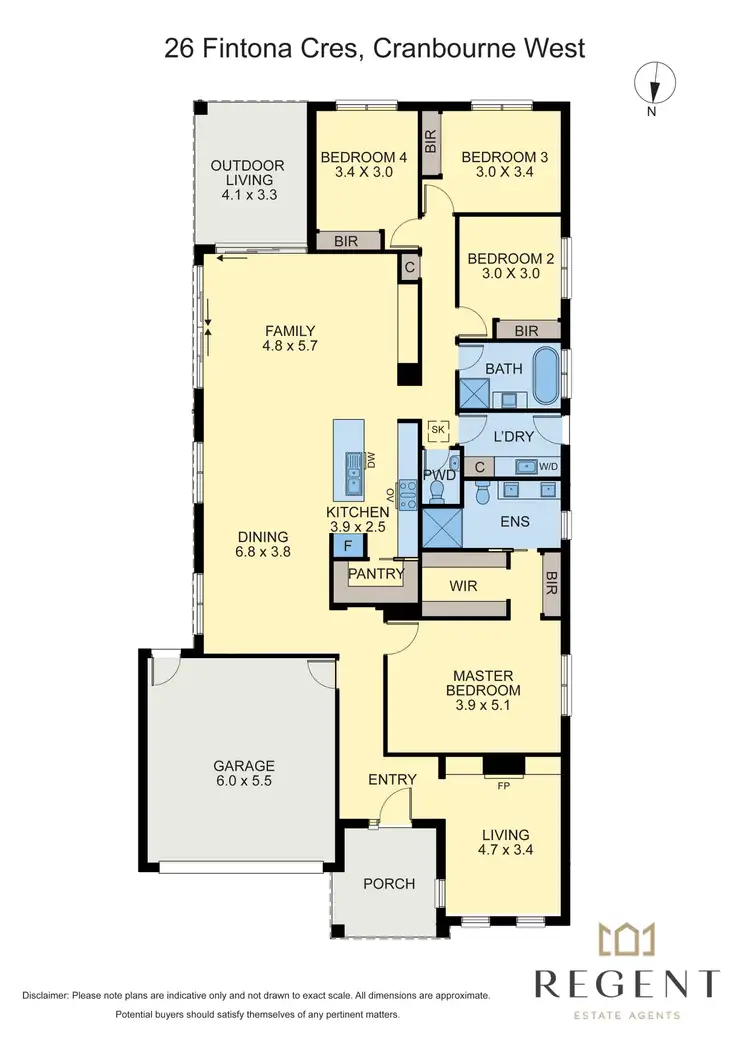 Floorplan of Homely house listing, 26 Fintona Crescent, Cranbourne West VIC 3977