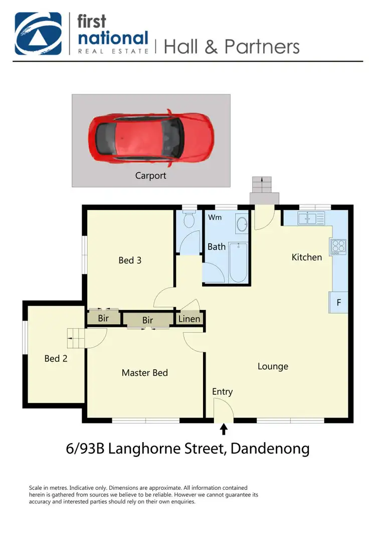 Floorplan of Homely unit listing, 6/93B Langhorne Street, Dandenong VIC 3175