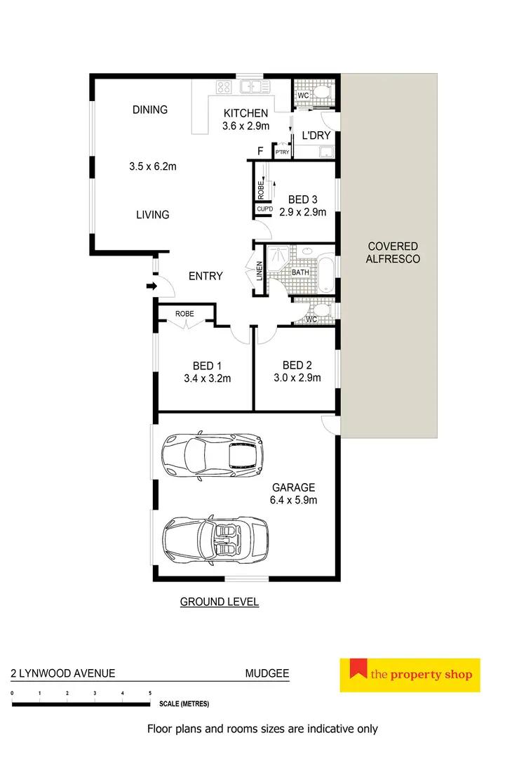 Floorplan of Homely house listing, 2 Lynwood Avenue, Mudgee NSW 2850
