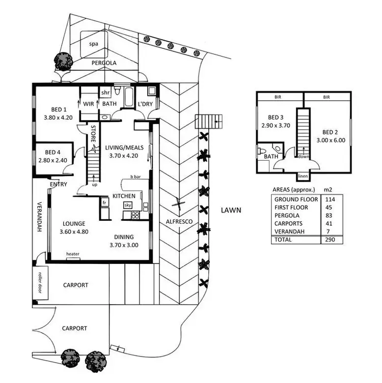 Floorplan of Homely house listing, 13 Northridge Court, Wynn Vale SA 5127