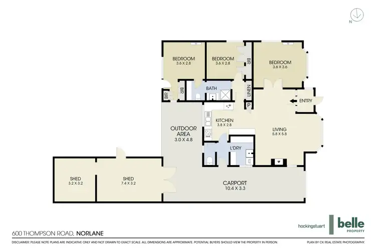 Floorplan of Homely house listing, 600 Thompson Road, Norlane VIC 3214