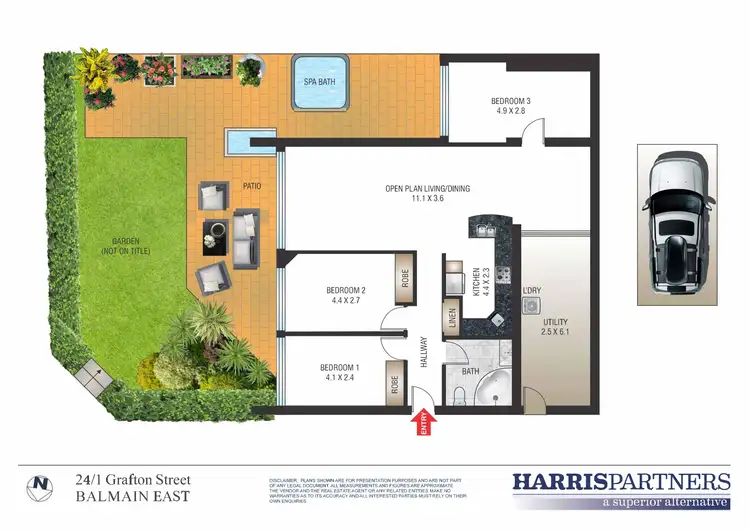 Floorplan of Homely unit listing, 24/1 Grafton Street, Balmain NSW 2041