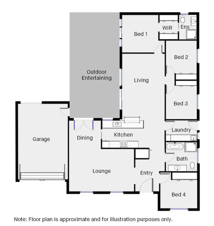 Floorplan of Homely house listing, 10 Ford Close, Mildura VIC 3500