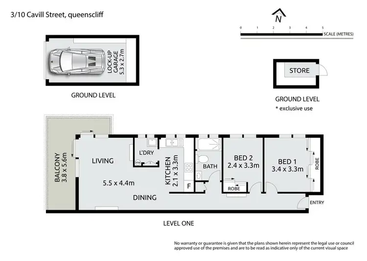 Floorplan of Homely apartment listing, 3/10 Cavill Street, Queenscliff NSW 2096