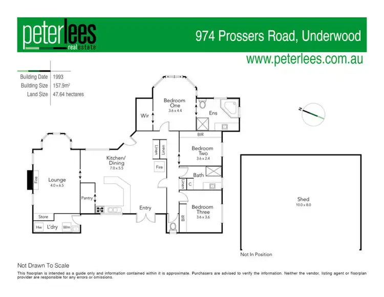 Floorplan of Homely house listing, 974 Prossers Road, Underwood TAS 7268