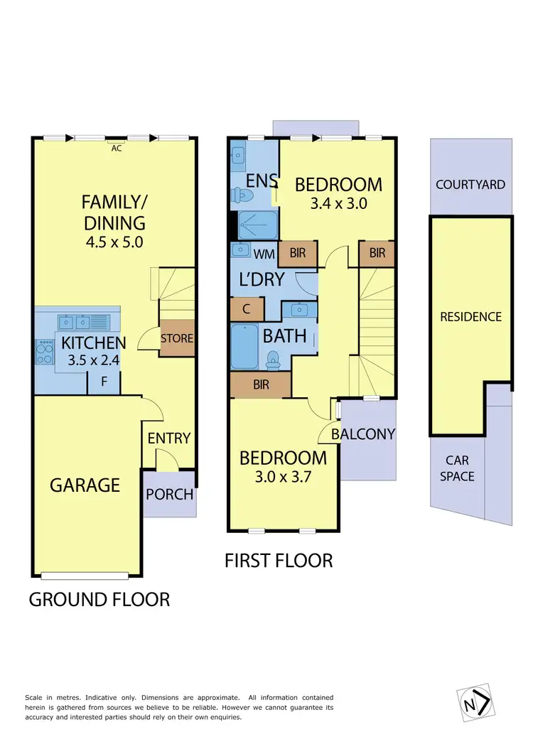 Floorplan of Homely townhouse listing, 6/26 Park Street, Footscray VIC 3011