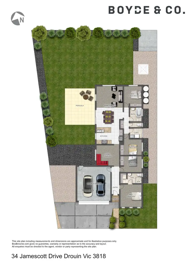 Floorplan of Homely house listing, 34 Jamescott Drive, Drouin VIC 3818