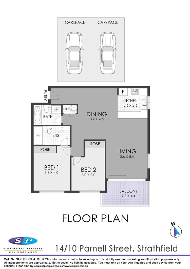 Floorplan of Homely apartment listing, 14/10-12 Parnell Street, Strathfield NSW 2135