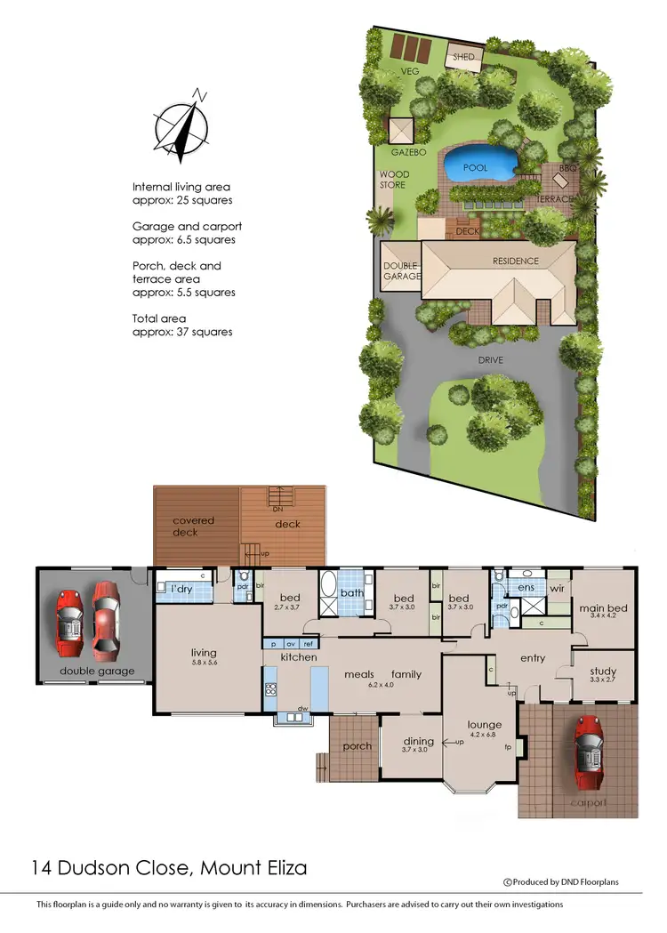 Floorplan of Homely house listing, 14 Dudson Close, Mount Eliza VIC 3930