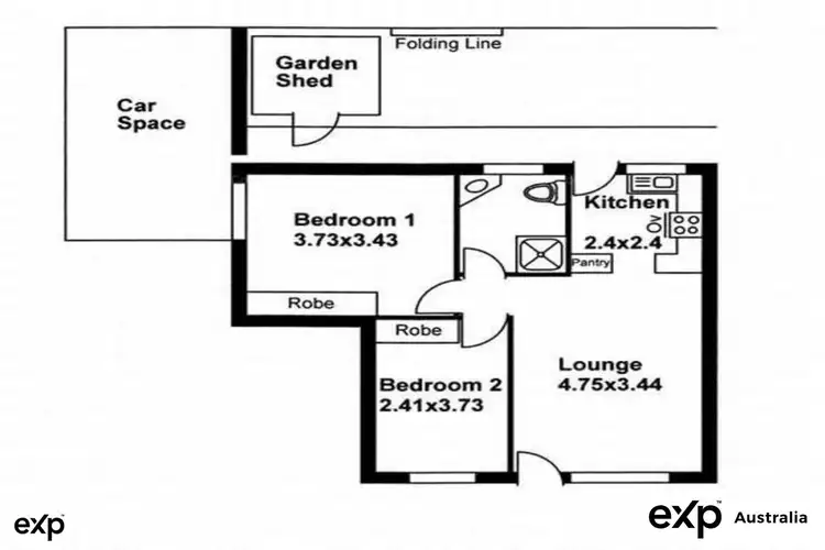 Floorplan of Homely unit listing, 1/12 Petrova Avenue, Windsor Gardens SA 5087