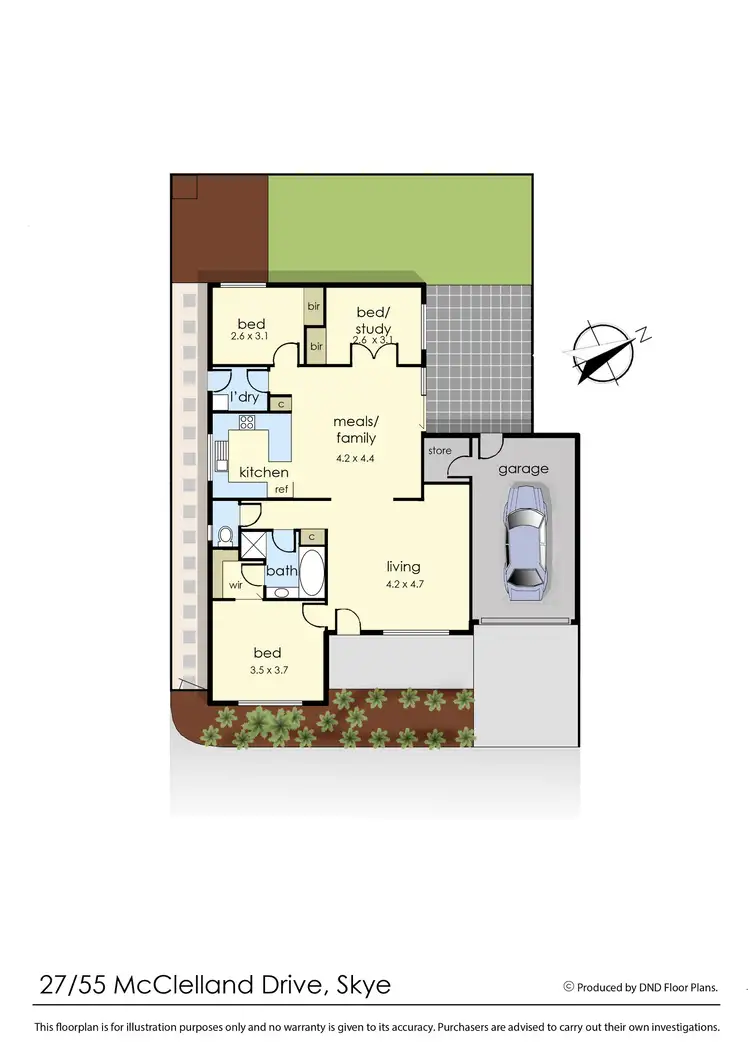 Floorplan of Homely unit listing, 27/55 McClelland Drive, Skye VIC 3977