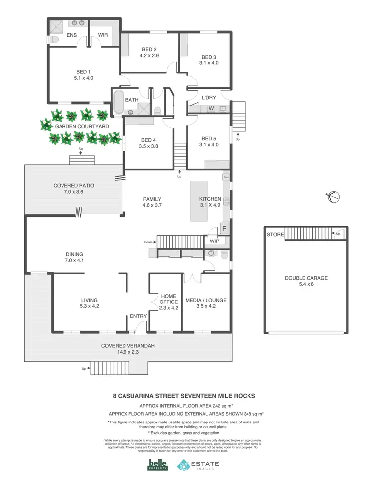 Floorplan of Homely house listing, 8 Casuarina Street, Seventeen Mile Rocks QLD 4073