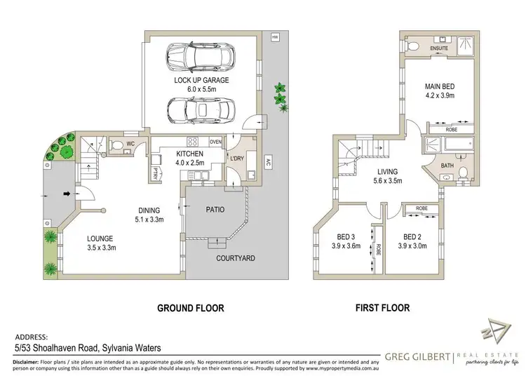 Floorplan of Homely townhouse listing, 5/53 Shoalhaven Road, Sylvania Waters NSW 2224