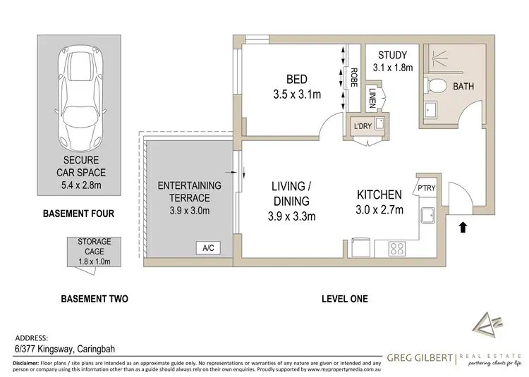 Floorplan of Homely apartment listing, 6/377 Kingsway, Caringbah NSW 2229