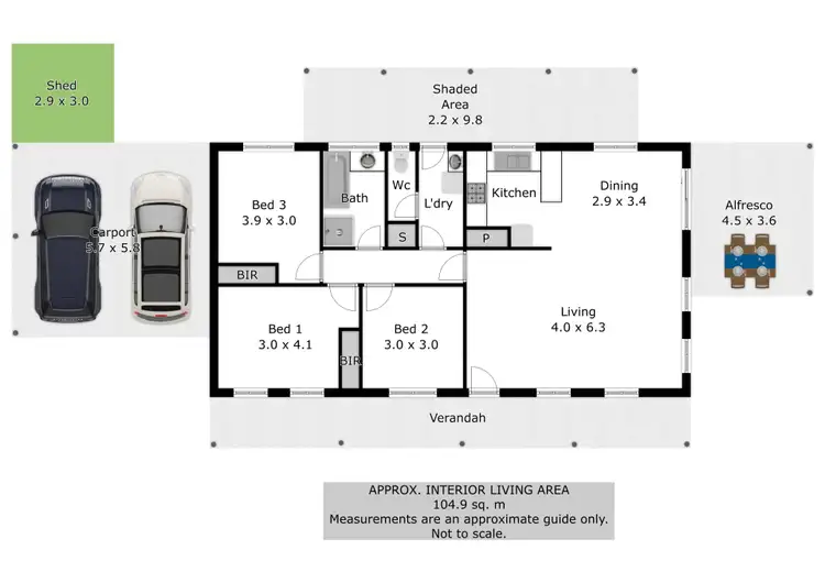 Floorplan of Homely house listing, 11 James Court, Rutherglen VIC 3685