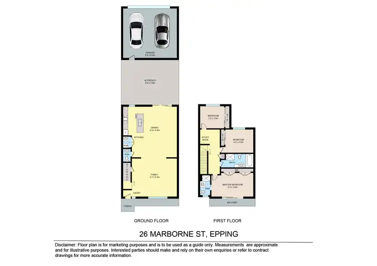 Floorplan of Homely townhouse listing, 26 Mareborne Street, Epping VIC 3076