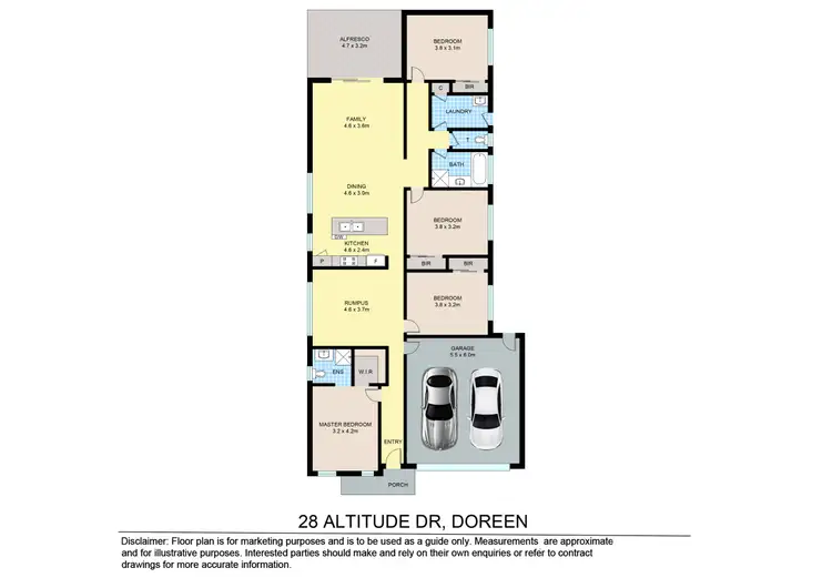 Floorplan of Homely house listing, 28 Altitude Drive, Doreen VIC 3754