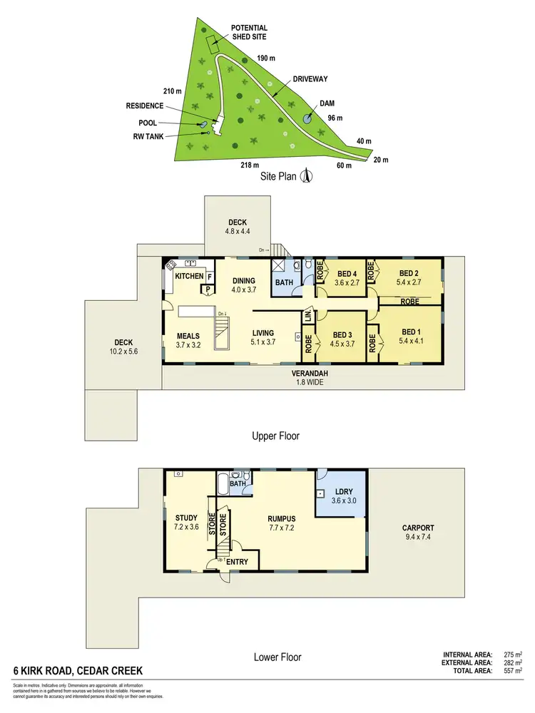 Floorplan of Homely house listing, 6 Kirk Road, Cedar Creek QLD 4520