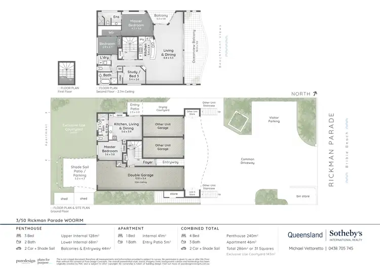 Floorplan of Homely apartment listing, 3/50 Rickman Parade, Woorim QLD 4507
