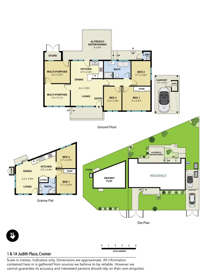 Floorplan of Homely house listing, 1 & 1A Judith Place, Cromer NSW 2099