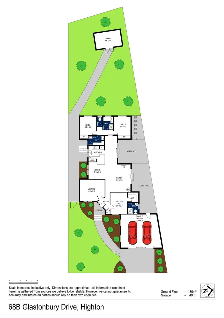 Floorplan of Homely house listing, 68B Glastonbury Drive, Highton VIC 3216