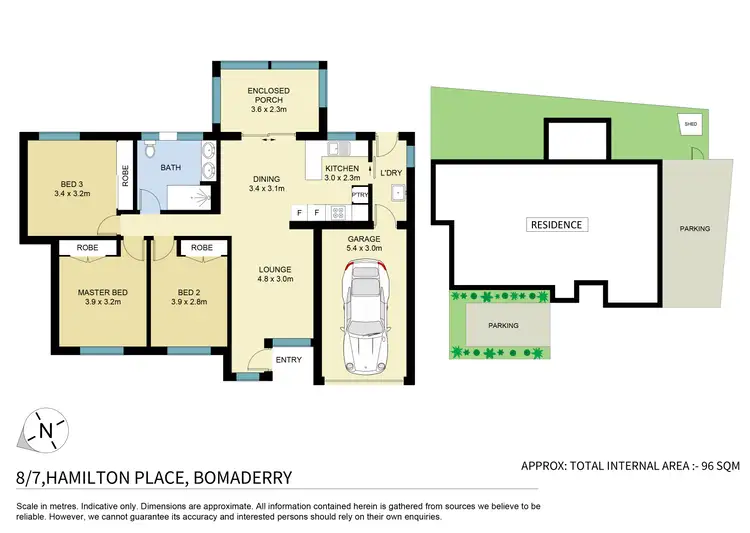 Floorplan of Homely townhouse listing, 8/7 Hamilton Place, Bomaderry NSW 2541