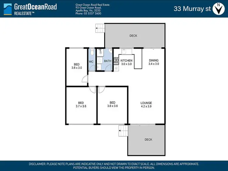 Floorplan of Homely house listing, 33 Murray Street, Apollo Bay VIC 3233