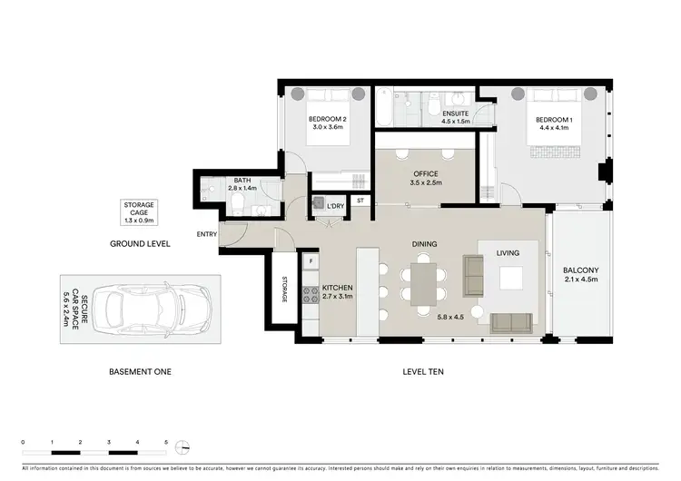 Floorplan of Homely apartment listing, 1001/51 Chandos Street, St Leonards NSW 2065