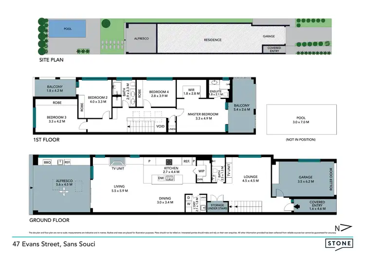 Floorplan of Homely house listing, 47 Evans Street, Sans Souci NSW 2219
