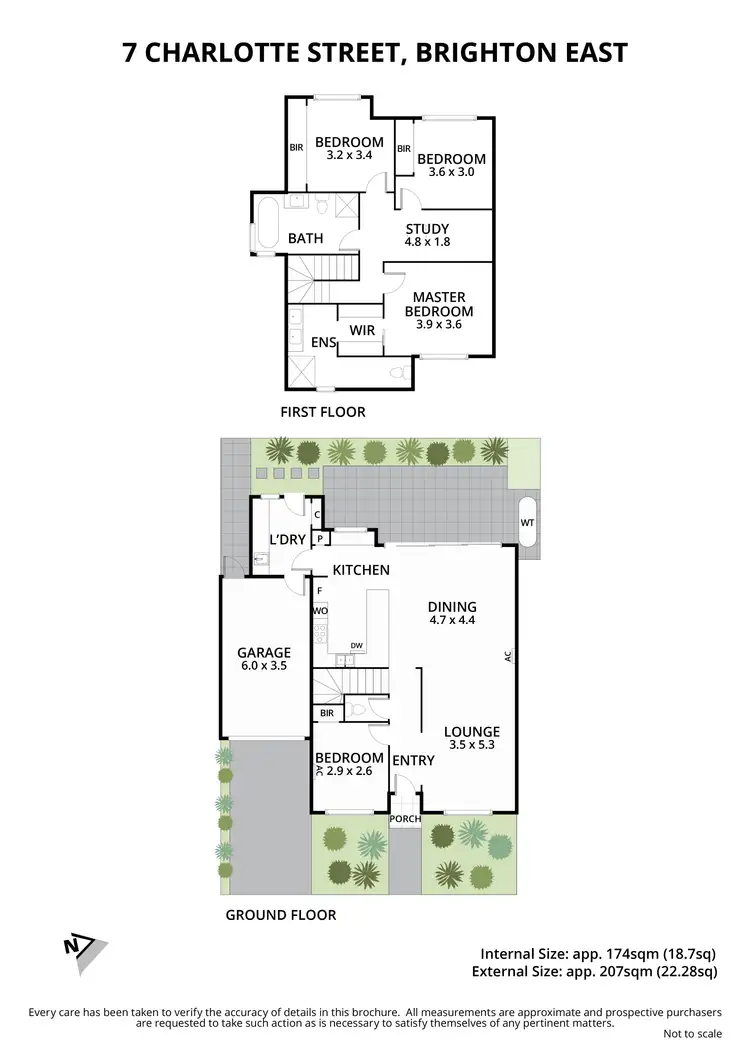 Floorplan of Homely townhouse listing, 7 Charlotte Street, Brighton East VIC 3187