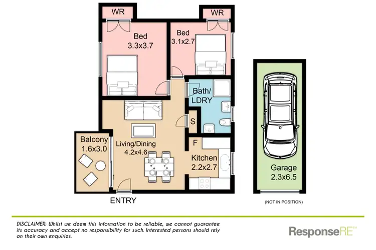 Floorplan of Homely unit listing, 9/17 Santley Crescent, Kingswood NSW 2747