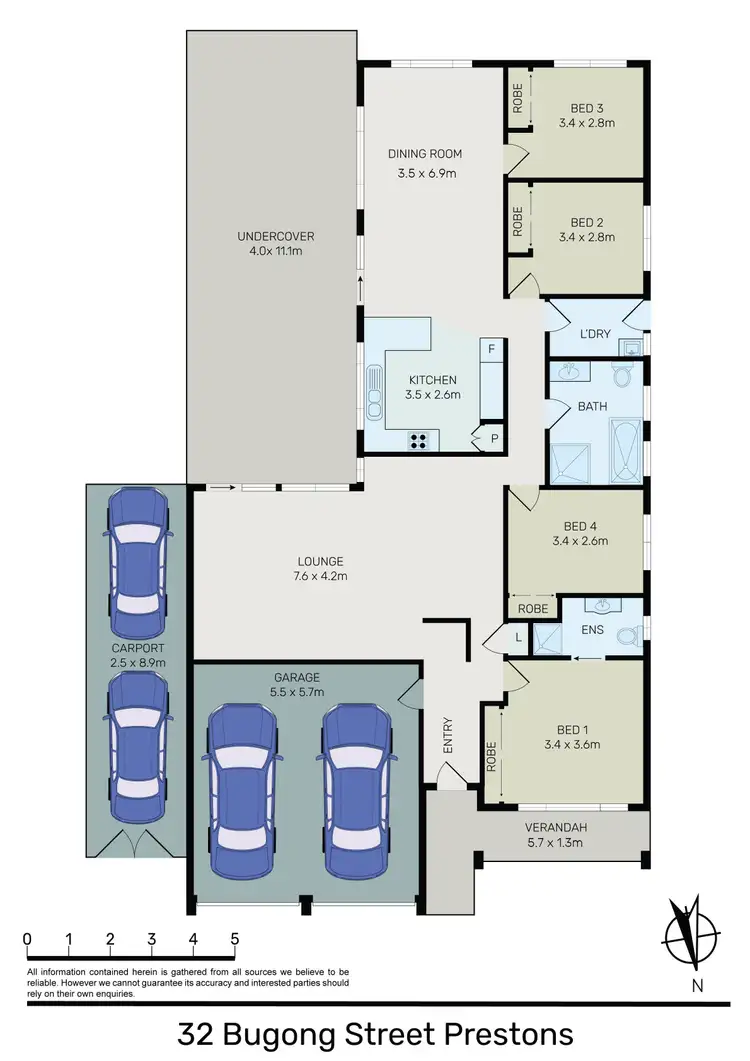 Floorplan of Homely house listing, 32 Bugong Street, Prestons NSW 2170