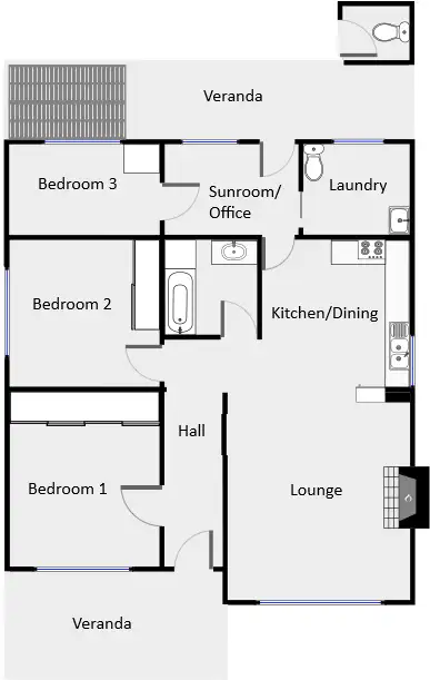 Floorplan of Homely house listing, 150 Burrows Street, Mildura VIC 3500