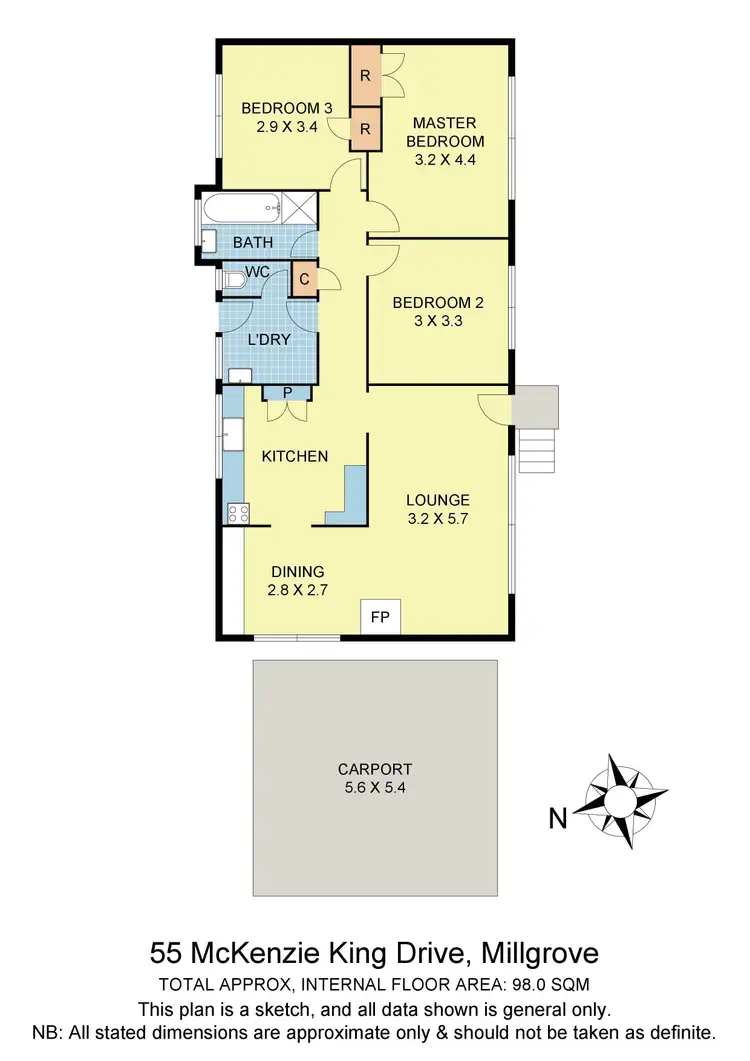 Floorplan of Homely house listing, 55 Mckenzie King Drive, Millgrove VIC 3799