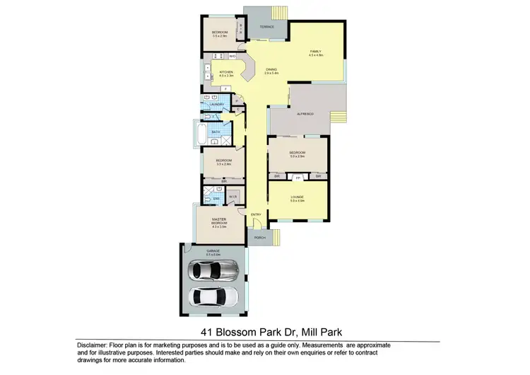 Floorplan of Homely house listing, 41 Blossom Park Drive, Mill Park VIC 3082