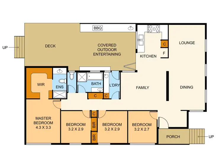Floorplan of Homely house listing, 1 Southey Road, Boronia VIC 3155